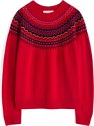 Seasalt Cornwall Gurnard's Head Fair Isle Lambswool Blend Crewneck Sweater