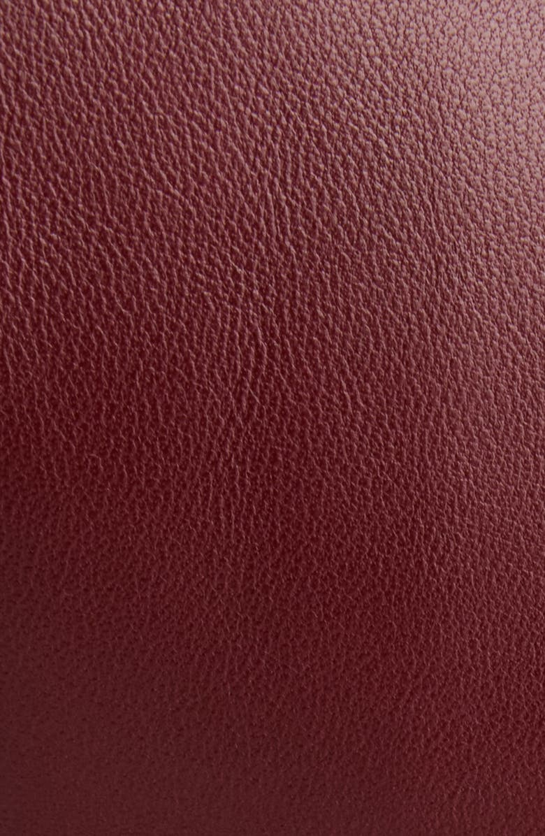 Balenciaga Folded Leather Trench Jacket, Alternate, color, 6500 Burgundy