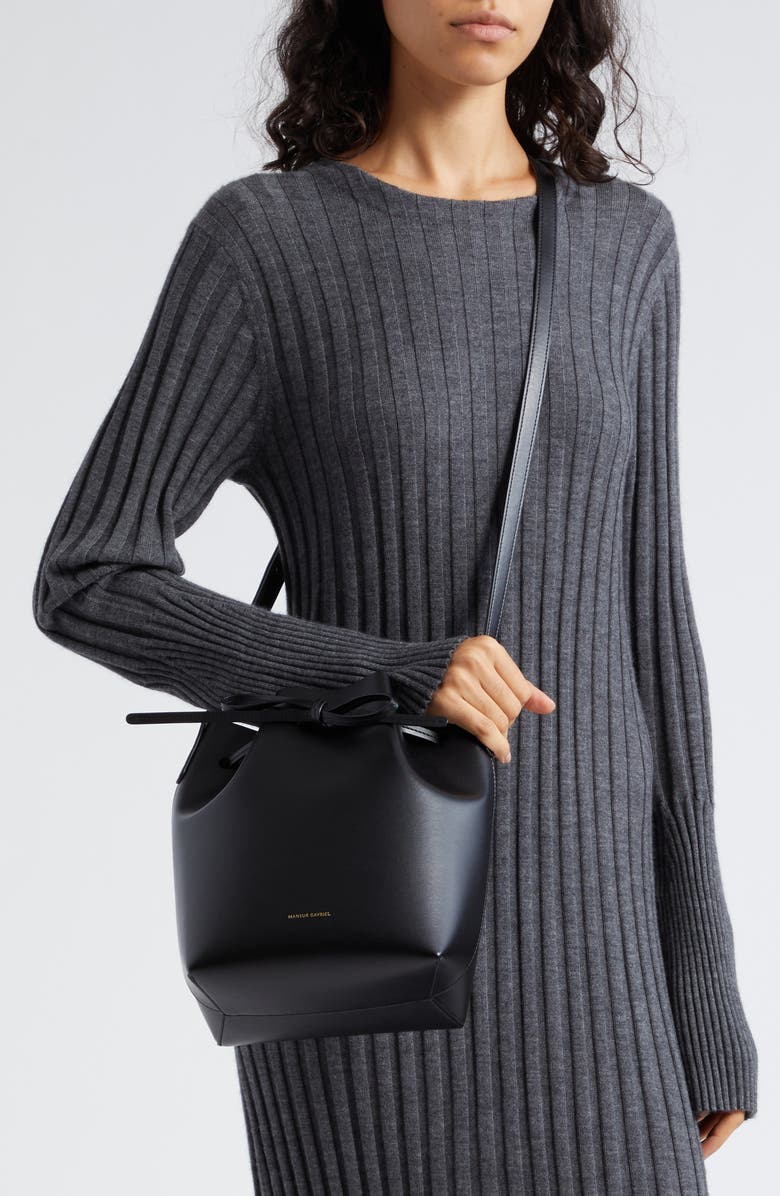 Mansur Gavriel Mini Bucket Apple Faux Leather Bag, Alternate, color,