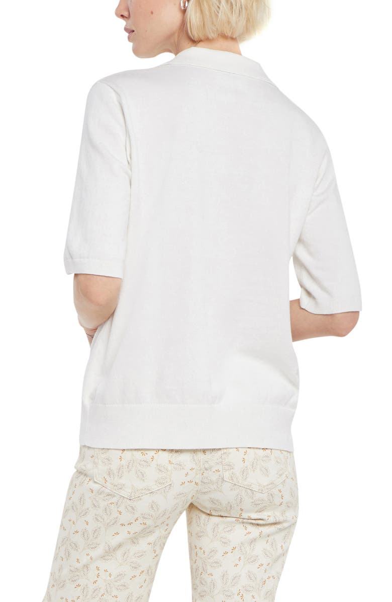 NYDJ Elbow Sleeve Polo Sweater, Alternate, color,