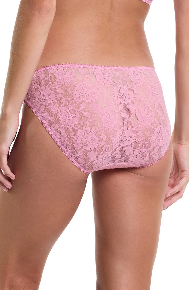 Hanky Panky Lace Bikini, Alternate, color, Tea Cake Pink