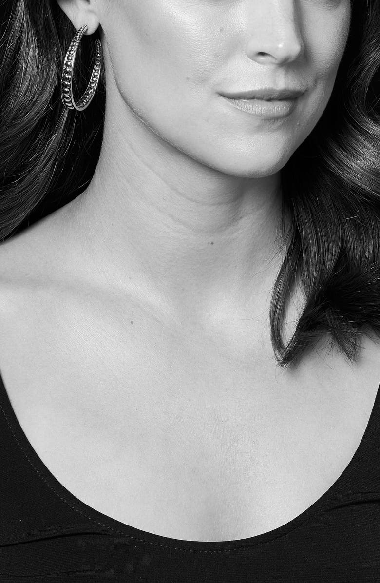 LAGOS Signature Caviar Hoop Earrings, Alternate, color,