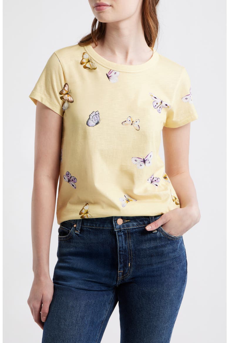 Tammy Butterfly Pima Cotton T-Shirt, Main, color, BUTTERFLY