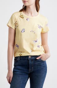 rag & bone Tammy Butterfly Pima Cotton T-Shirt
