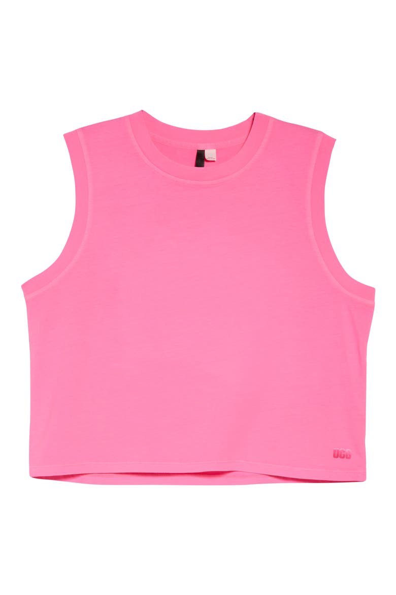 Soni Lounge Muscle Tank Top, Alternate, color, TAFFY PINK
