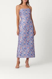 Shoshanna Midnight Jacquard Callie Dress