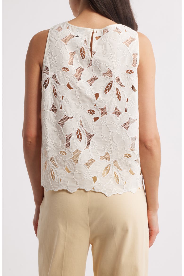 Berodi Broderie Anglaise Top, Alternate, color, WHT