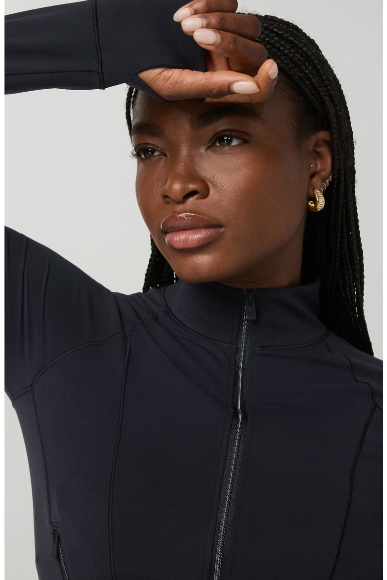AllTheForm™ Fitness Jacket, Alternate, color, BLACK