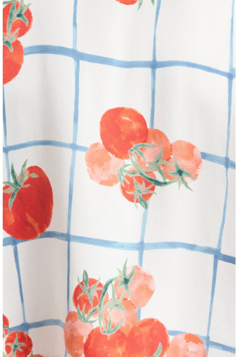 Washable High Waist Silk Pajamas, Alternate, color, SUMMER HARVEST