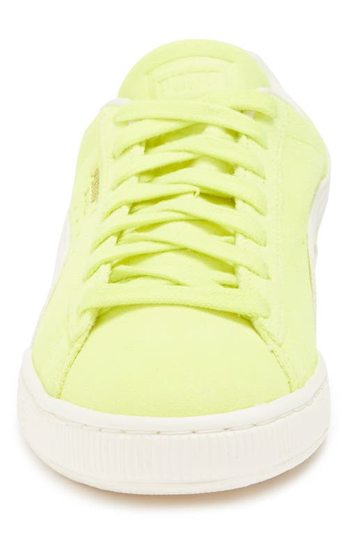 Puma Neon Sneaker In Electric Lime-frosted Ivory