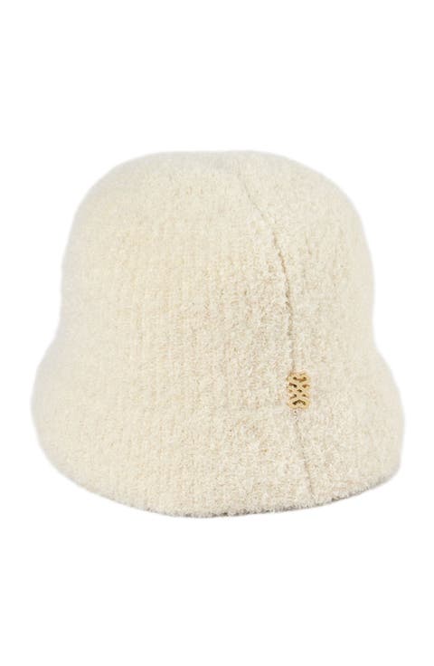 Bucket hat in alpaca and mohair