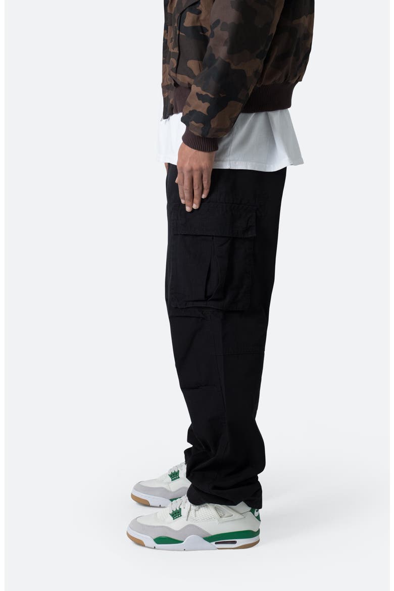 Ultra Baggy Cotton Cargo Pants, Alternate, color, BLACK