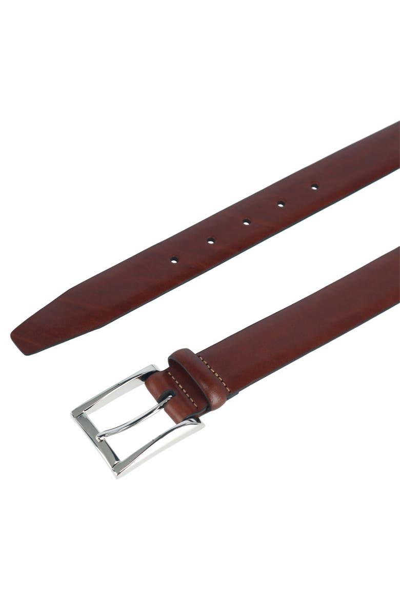 Broderick 32mm Leather Dress Belt, Alternate, color, Honey Maple