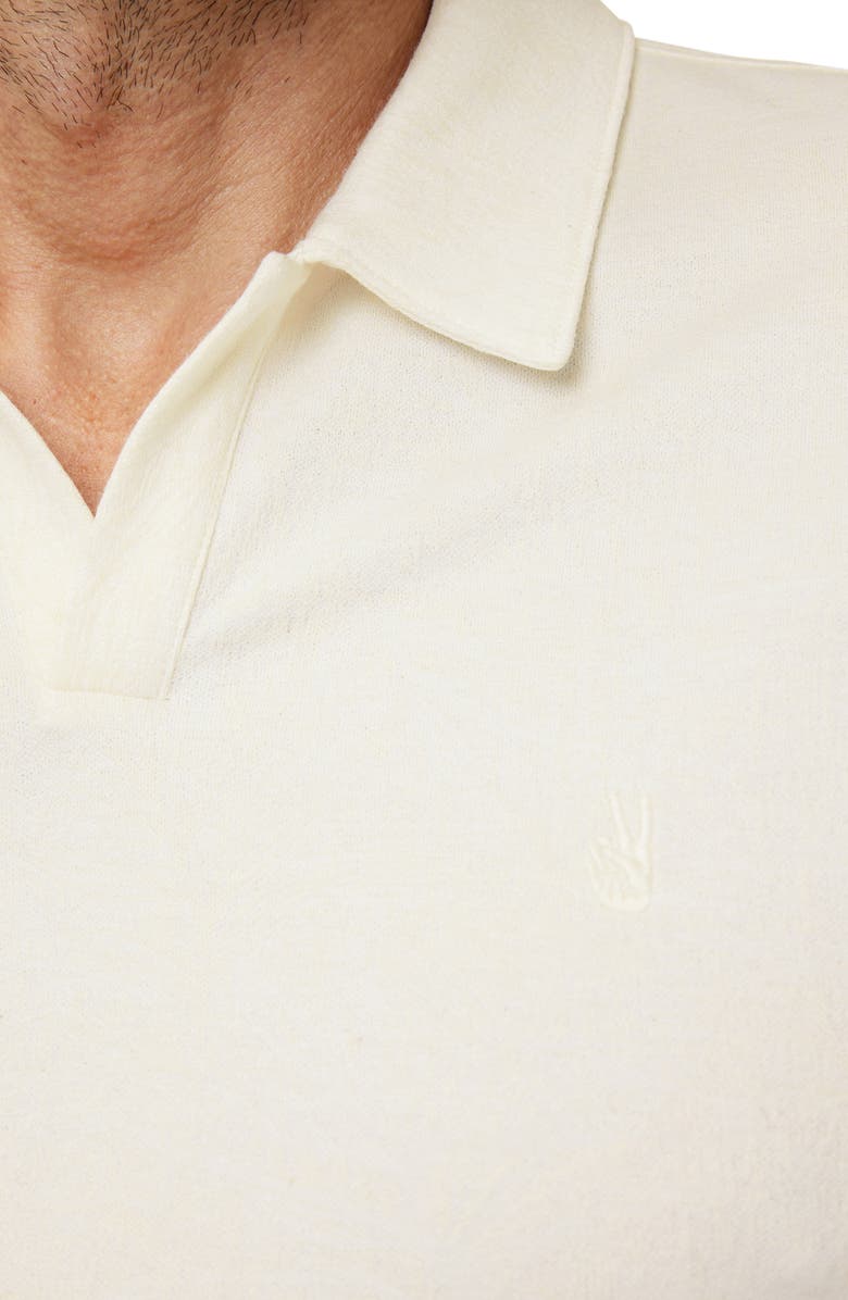 John Varvatos Hague Foliage Jacquard Polo, Alternate, color, Natural