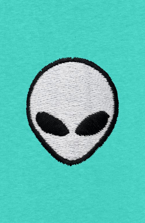 Dalix Mens Lil Alien Midweight Garment Dye Tee