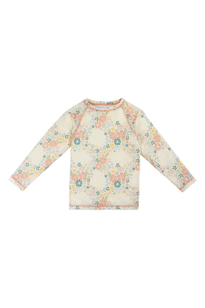 Long Sleeve Crew Sunny Swim Shirt, Main, color, Secret Garden