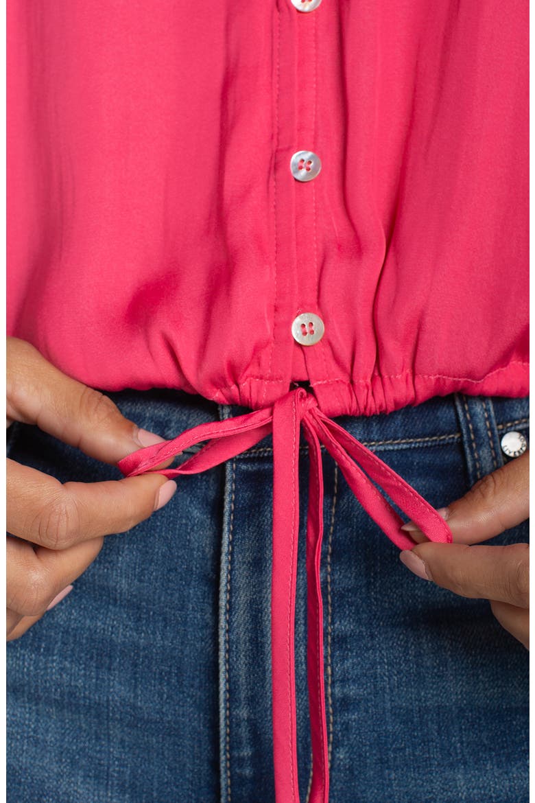 Tie Sleeve Top, Alternate, color, PERFECT PINK