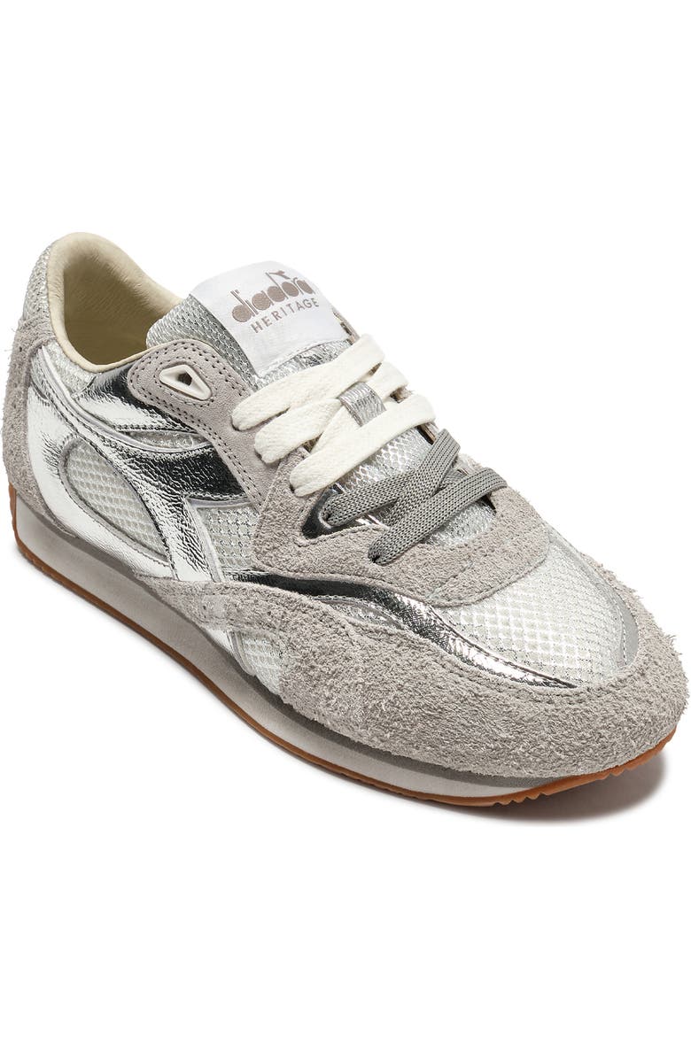 Diadora Equipe Revenge Iride Sneaker, Main, color, Silver Metalized