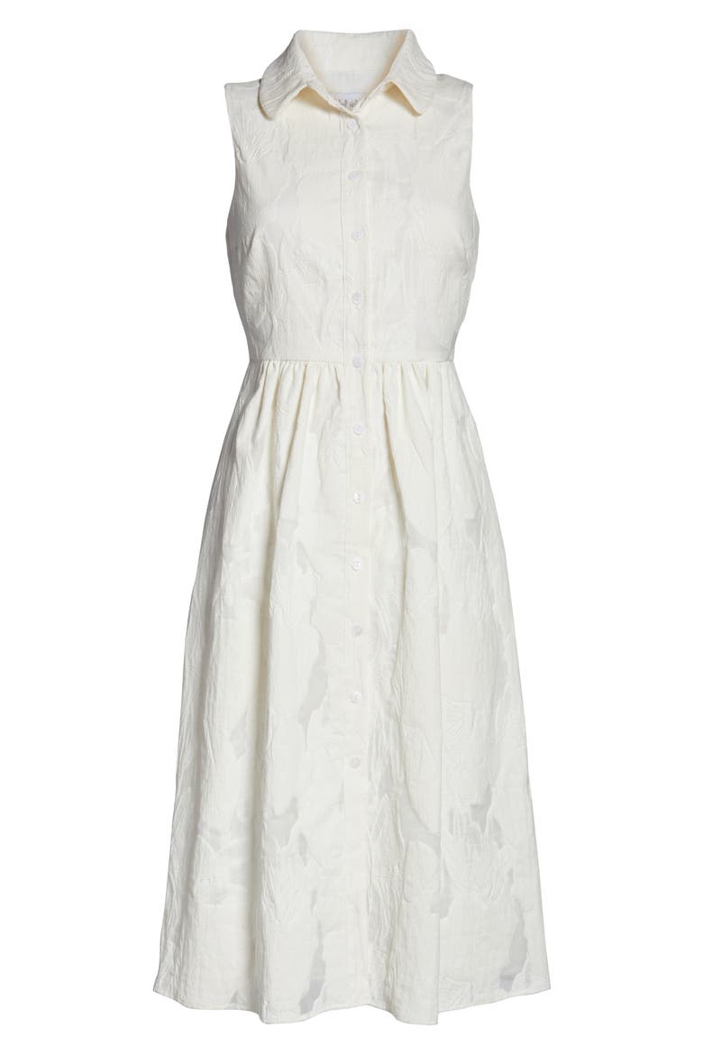 Jacquard Shirtdress, Alternate, color, IVORY