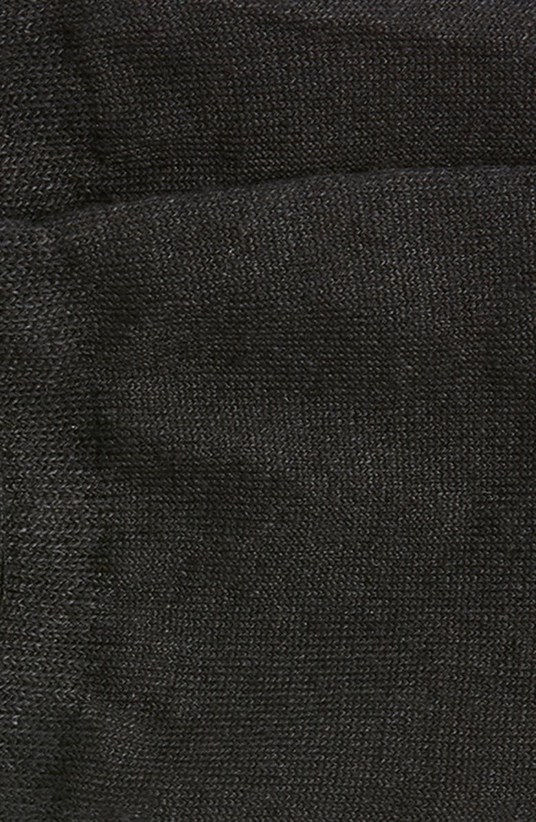 Pantherella Sirocco Linen & Cotton Blend No-Show Socks, Alternate, color, Black