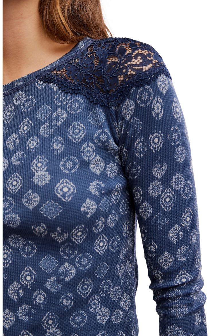 Made You Blush Thermal Layering Top, Alternate, color, POLO BLUE COMBO