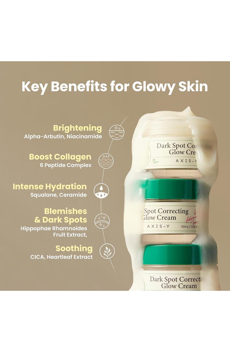 AXIS-Y Dark Spot Correcting Glow Cream, Alternate, color, White