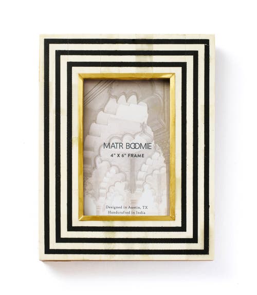 Matr Boomie Rajiva Black & Cream Picture Frame In Black/white