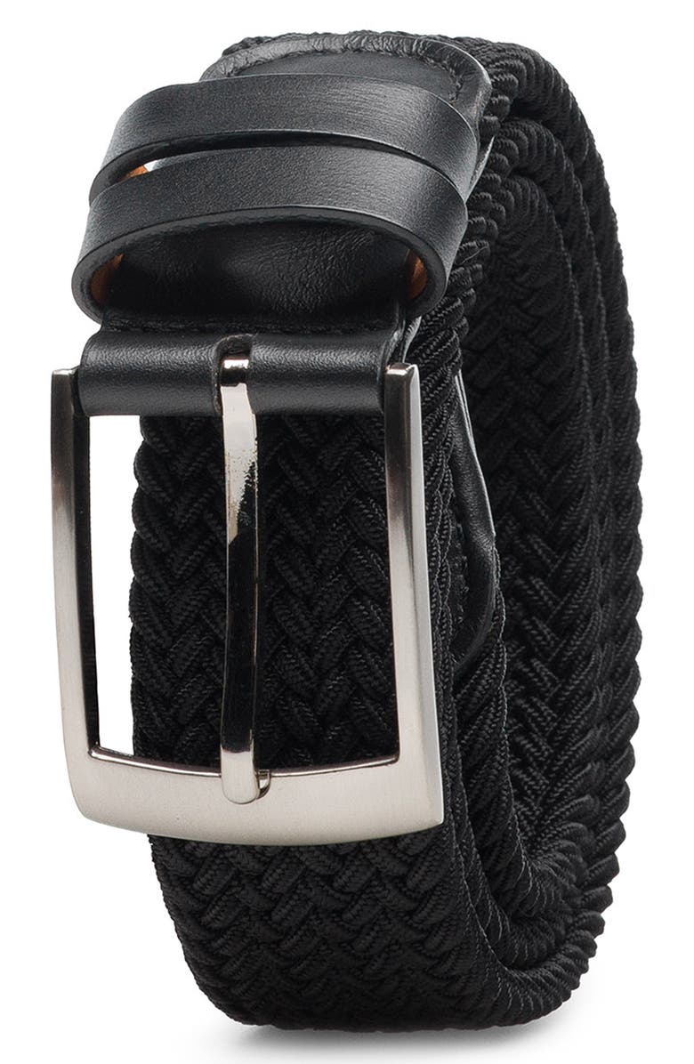 Magnanni Nadal Braided Belt, Main, color, Black