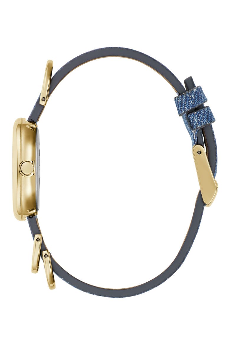 Rory Denim Strap Watch, 25mm, Alternate, color, BLUE