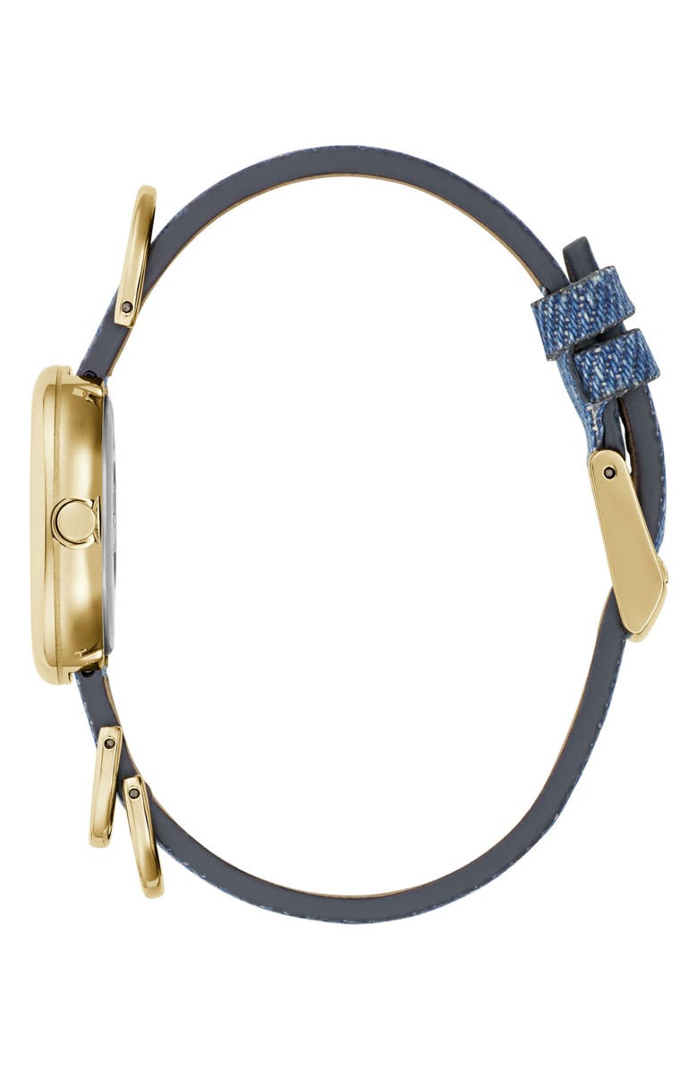 rag & bone Rory Denim Strap Watch, 25mm, Alternate, color, Blue