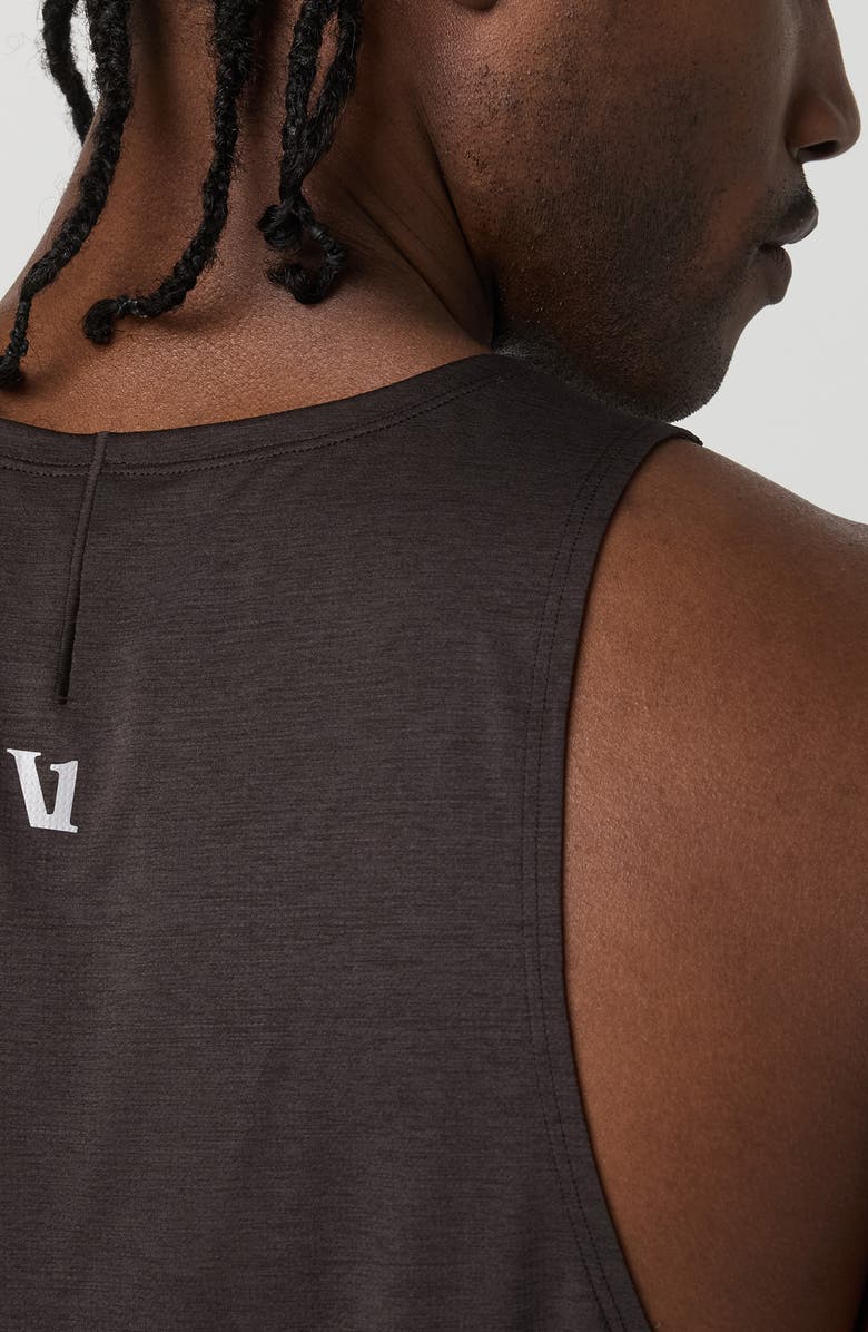 Vuori Terrain Performance Running Tank, Alternate, color, Carbon