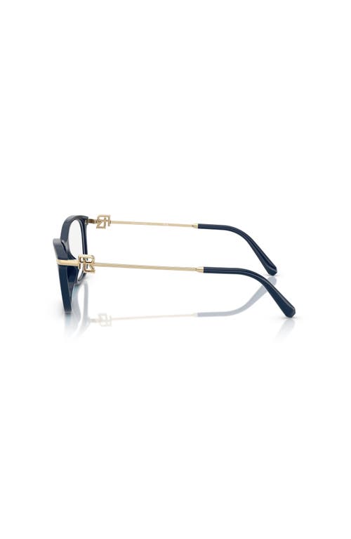 Ralph Lauren 55mm Butterfly Optical Glasses In Black