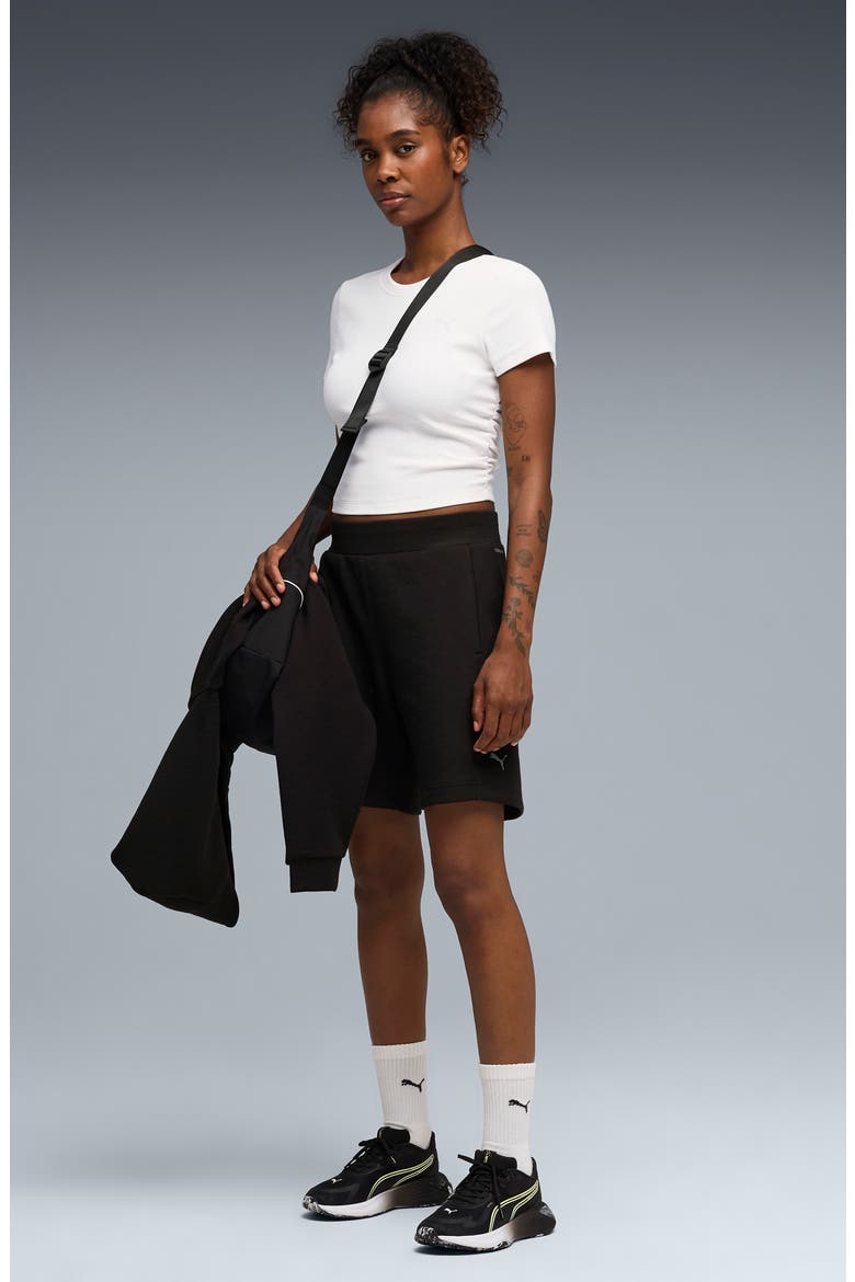 CLOUDSPUN Rib T-Shirt, Alternate, color, PUMA WHITE