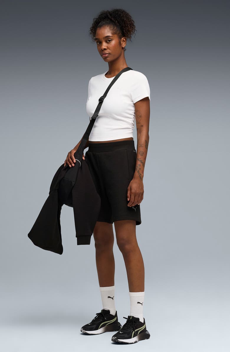 PUMA CLOUDSPUN Rib T-Shirt, Alternate, color, Puma White