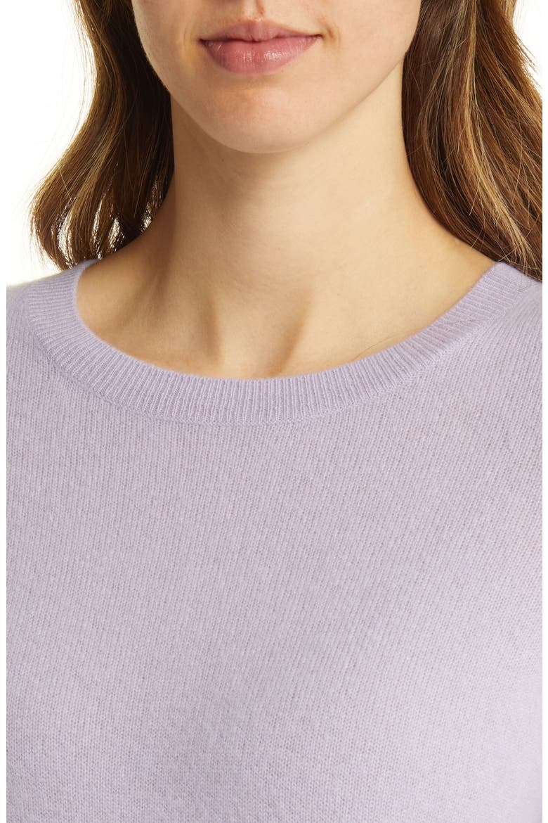 Cashmere Crewneck Sweater, Alternate, color, PURPLE BETTA