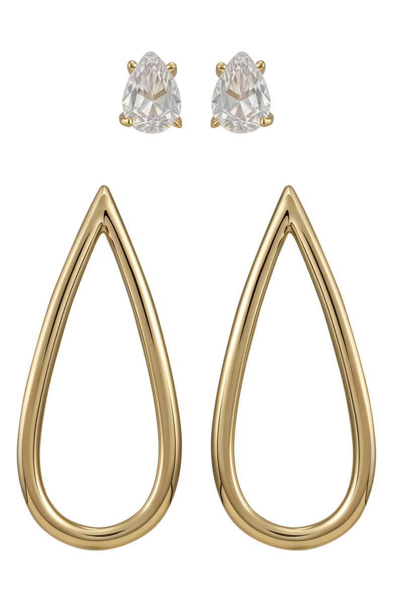 Vince Camuto Set of 2 Assorted Earrings, Alternate, color, Gold