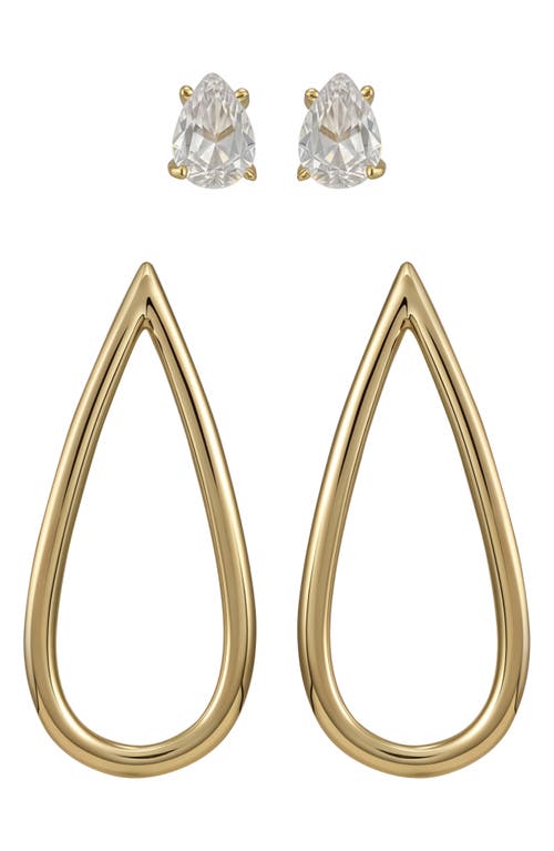 Vince Camuto Set Of 2 Assorted Earrings In Gold