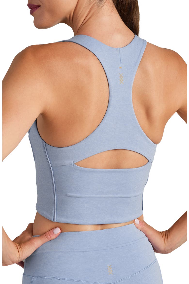 Revive Longline Bra, Alternate, color, FOREVER BLUE HE