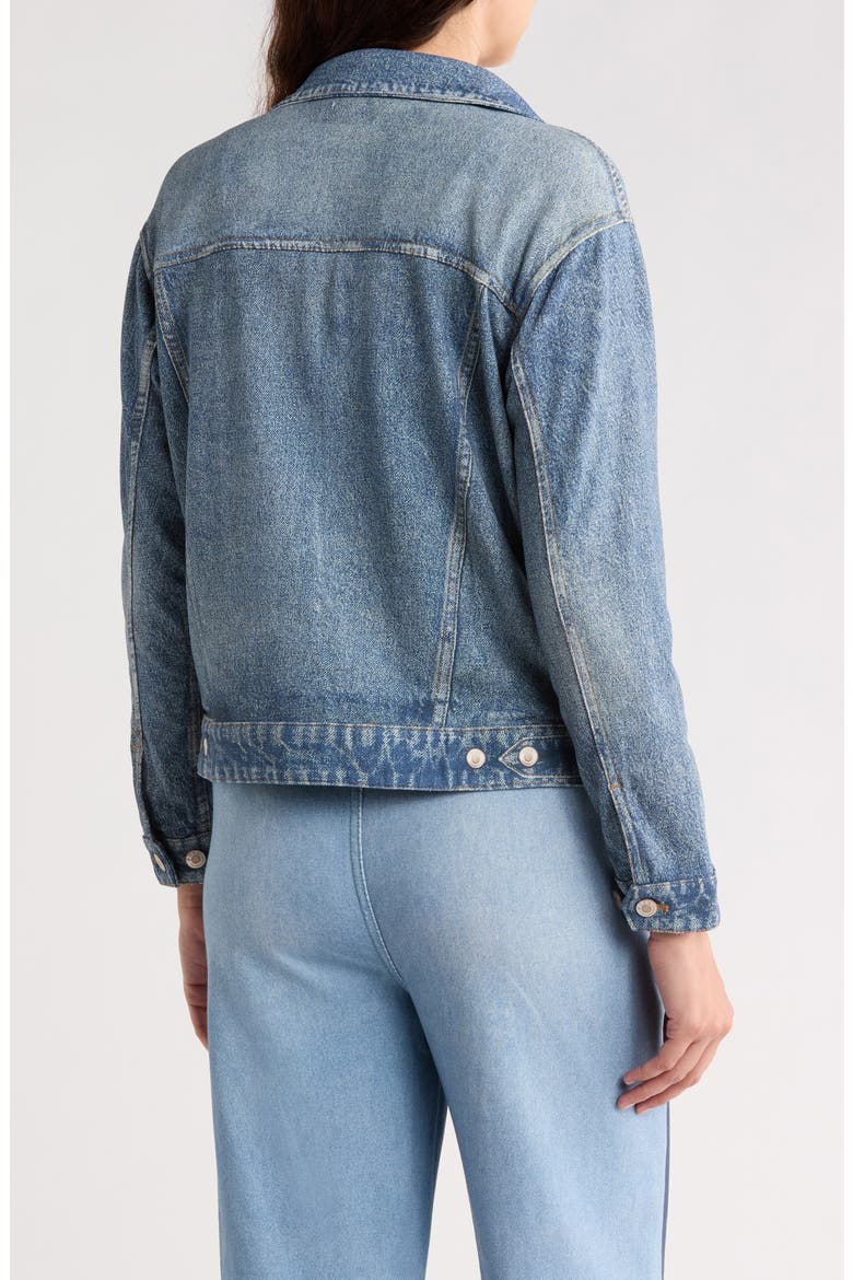Relaxed Denim Jacket, Alternate, color, INDIGO WASH