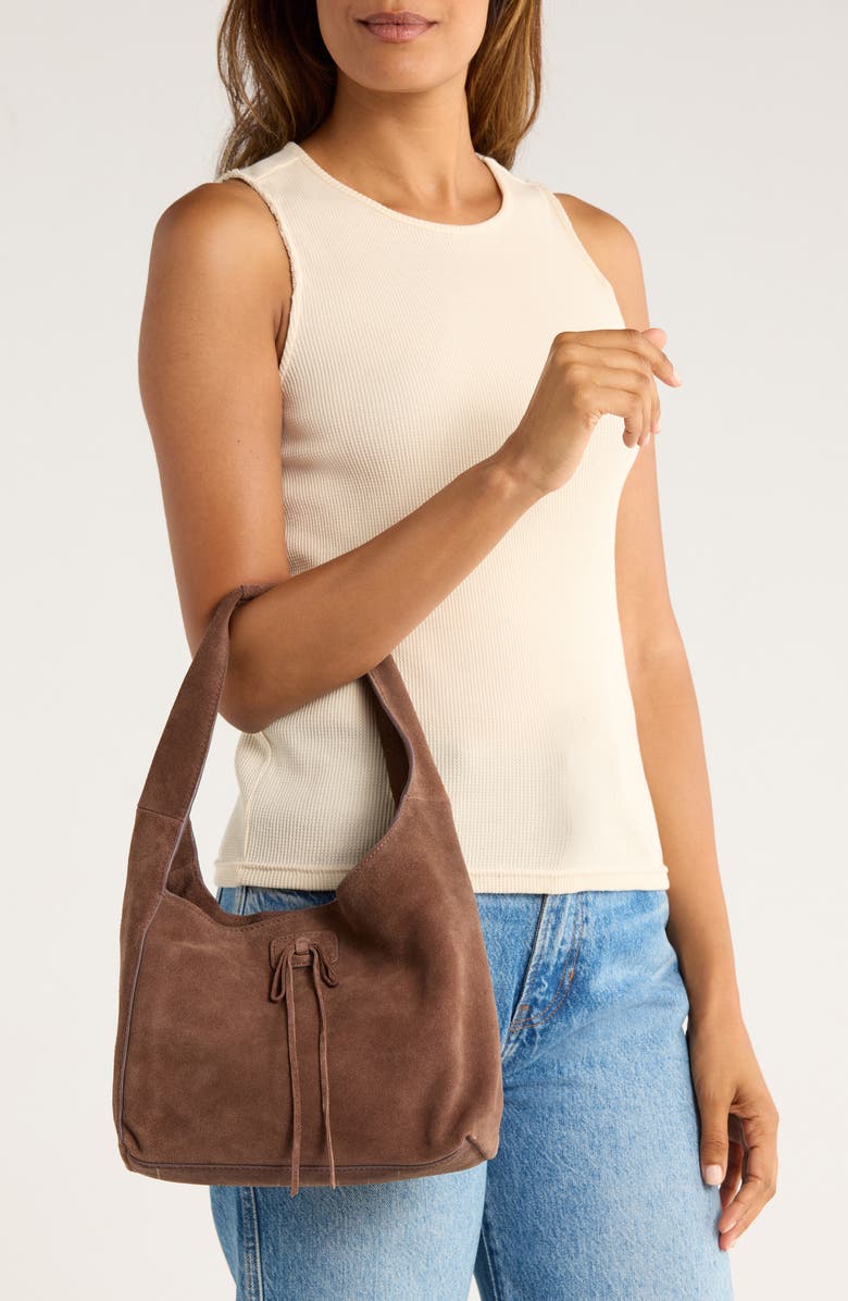 Lucky Brand Clem Small Suede Shoulder Bag, Alternate, color,