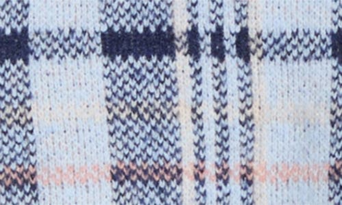 Pacsun Eliza Plaid Sweater In Blue