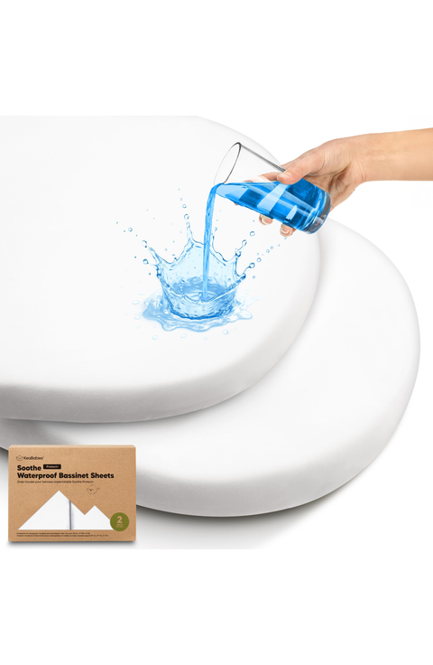 2-Pack Soothe [Protect+] Waterproof Bassinet Sheets