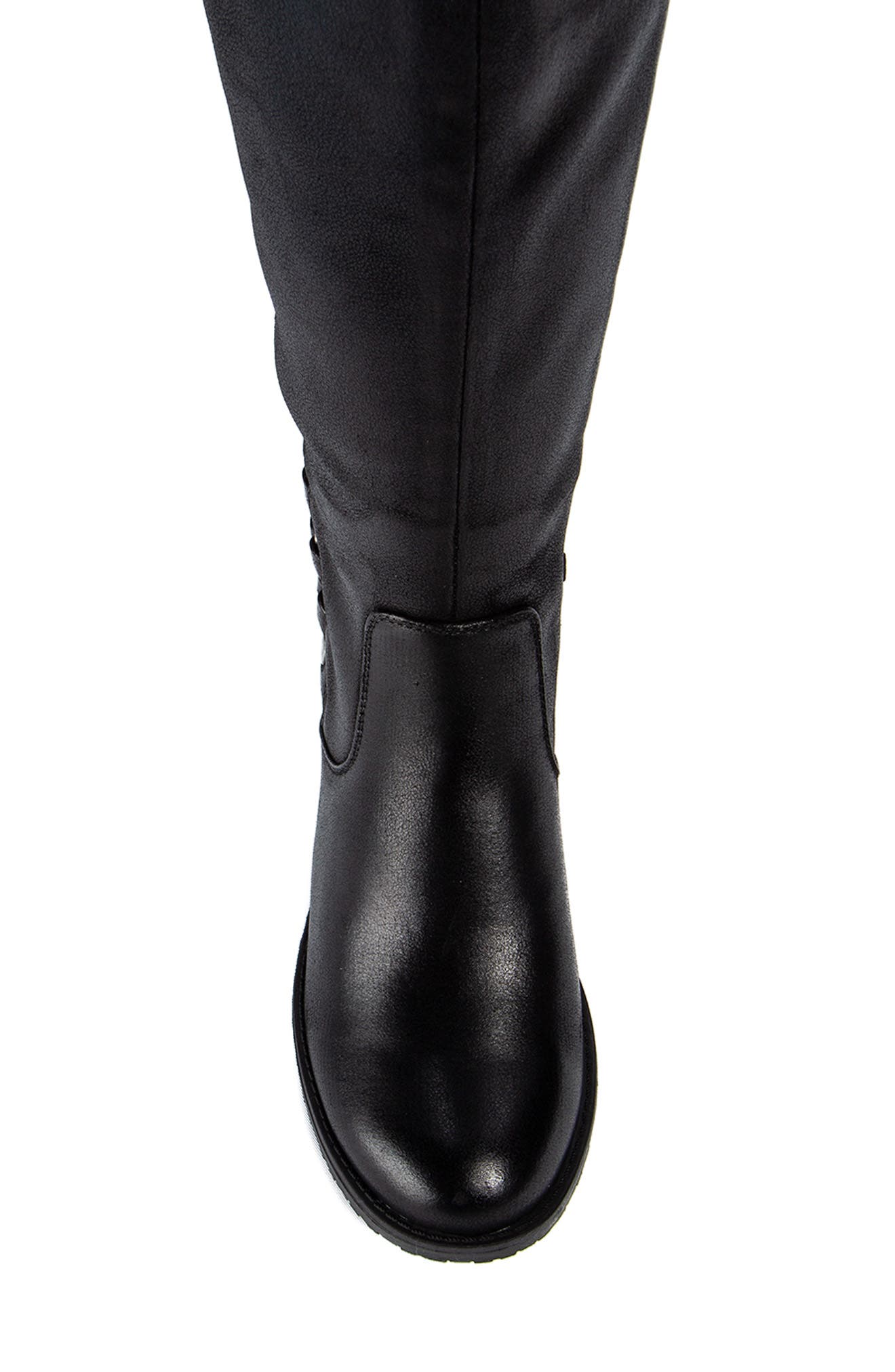 Ornella Riding Boot, Alternate, color, BLACK