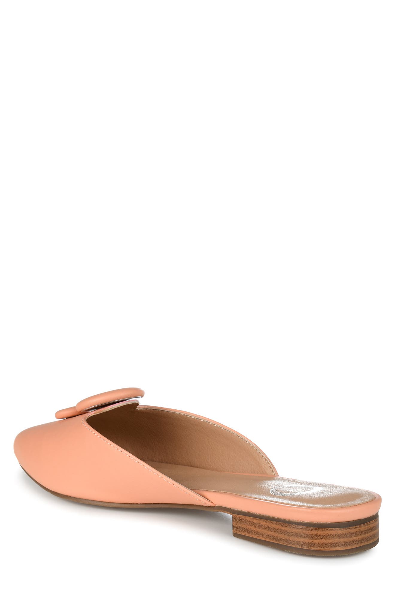 Journee Collection Mallorie Almond Toe Mule, Alternate, color, Coral