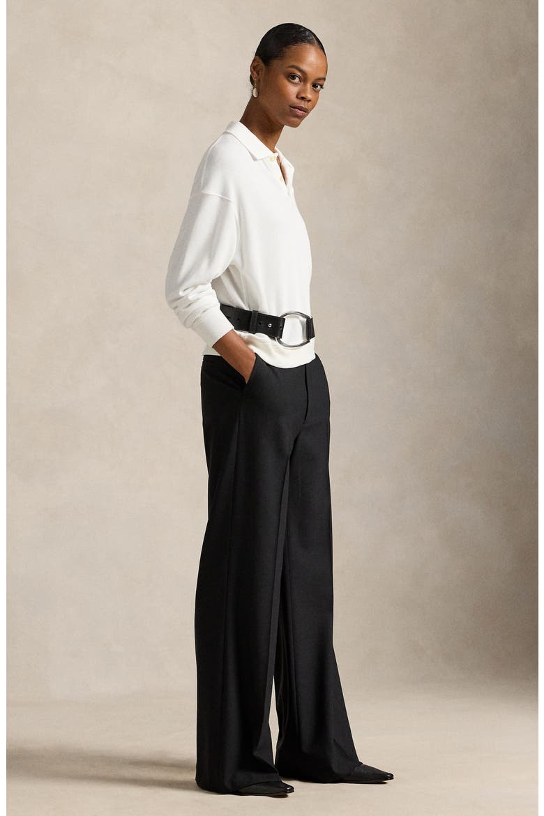 Beaton Stretch Wool Trousers, Alternate, color, BLACK