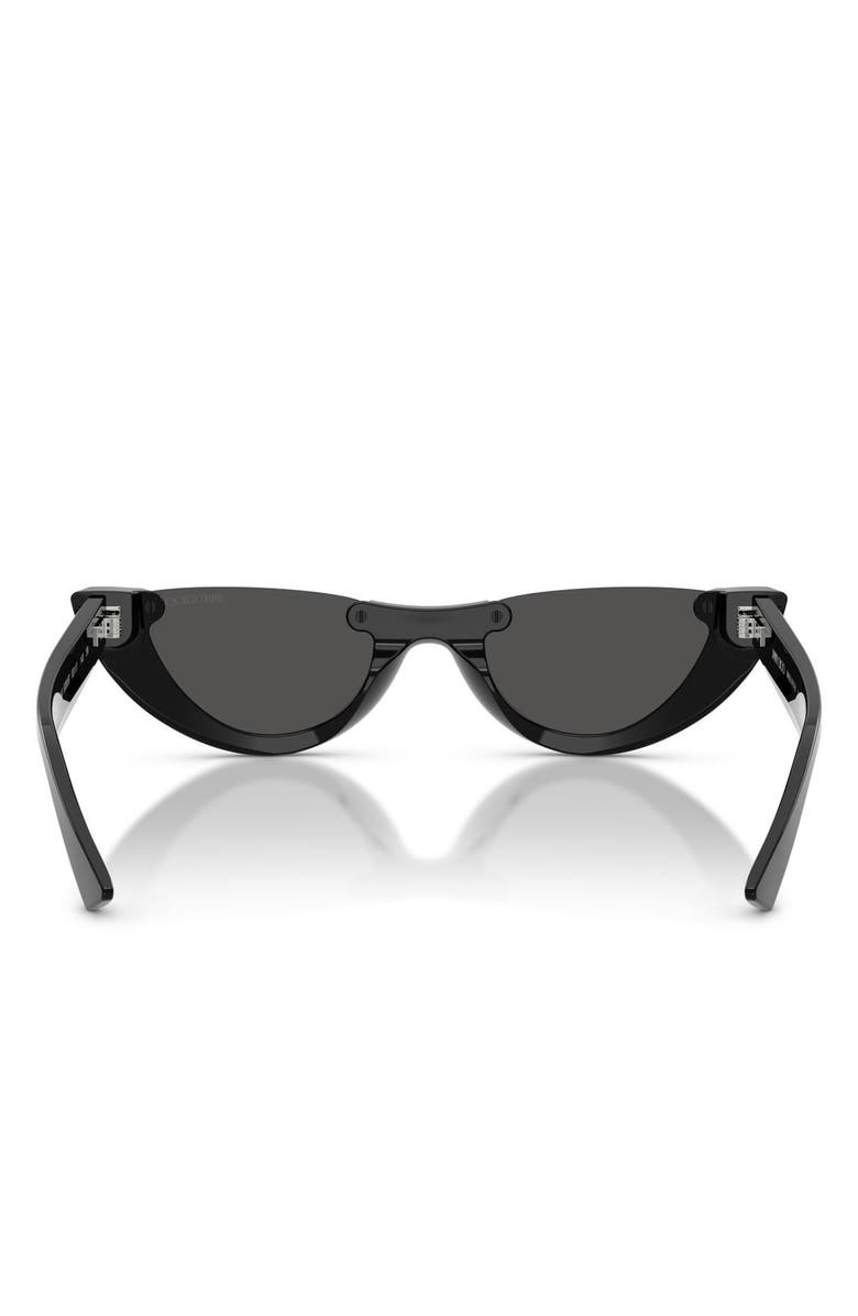 Jimmy Choo 53mm Semi Rimless Oval Sunglasses, Main, color, 