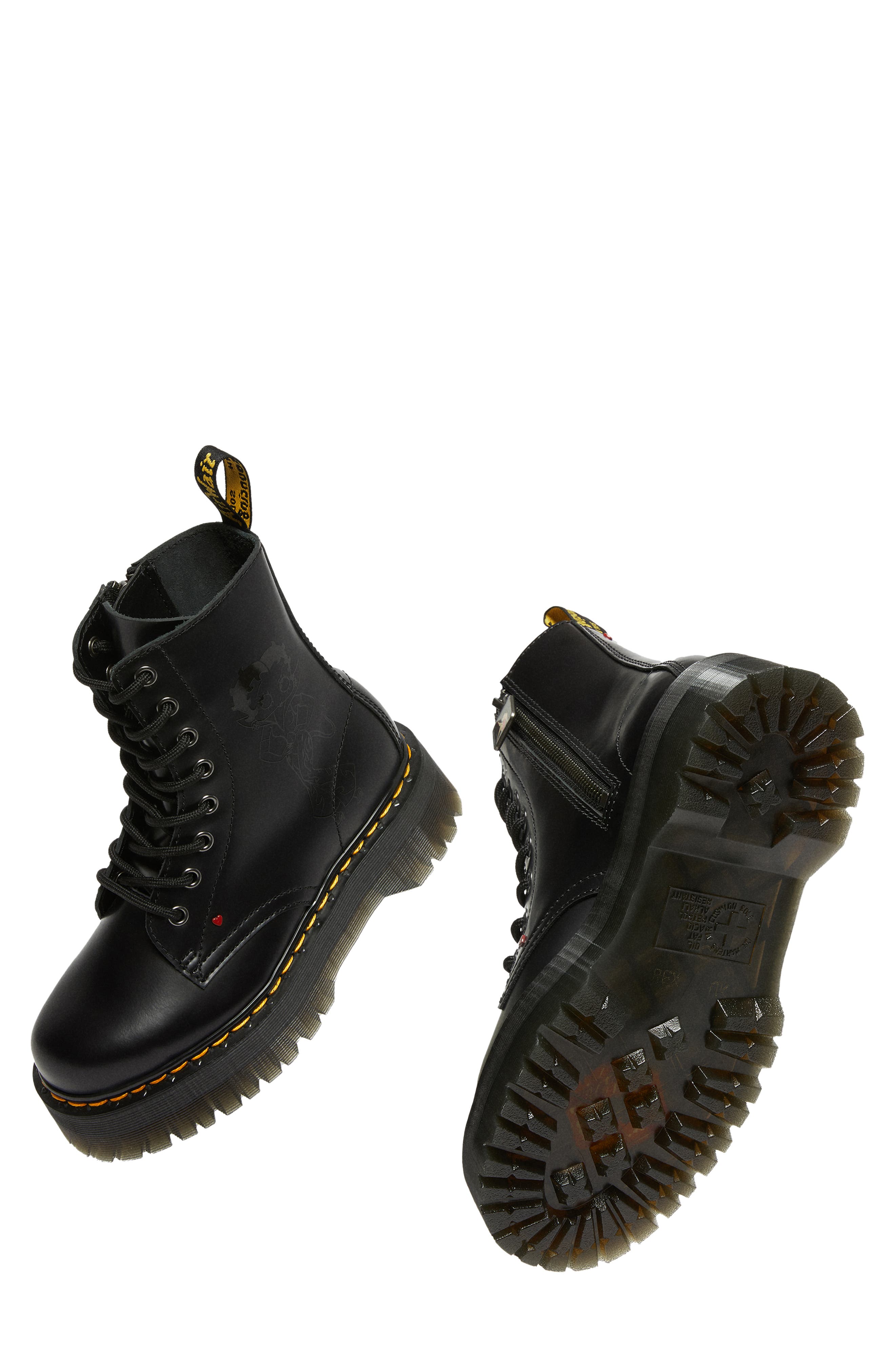Dr. Martens Jadon Betty Boop Water Repellent Platform Boot, Alternate, color, 