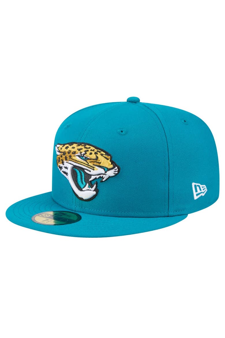 Men's New Era Teal Jacksonville Jaguars  Main 59FIFTY Fitted Hat, Alternate, color, Teal