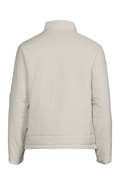 Lands' End Wanderfree Insulated Jacket In Light Stone