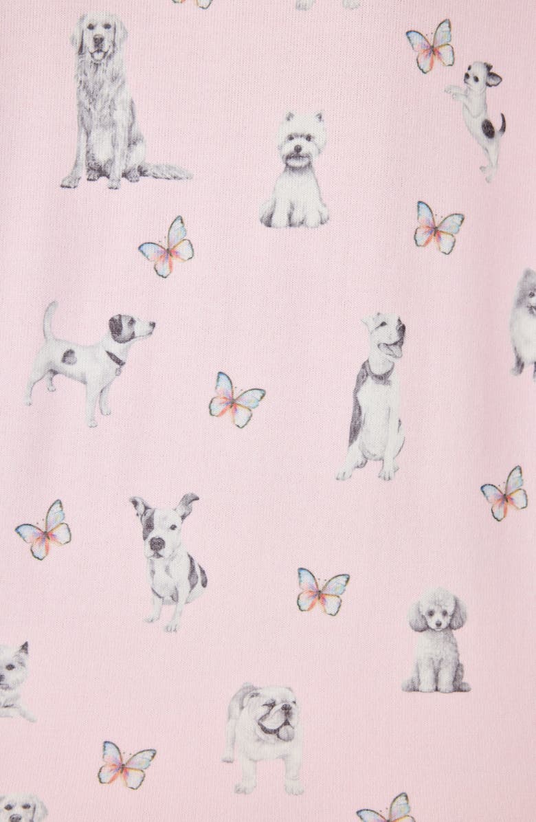 PJ Salvage Butterfly Long Sleeve Pajama Top, Alternate, color, Pink Tint